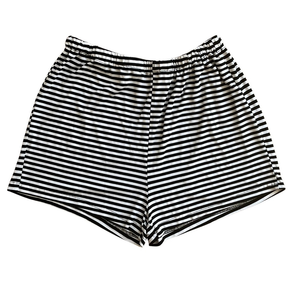 Ekouaer Maternity S Pajama Sleep Shorts Striped Black White Adjustable Lounge